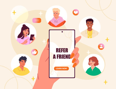 Refer a Friend Referral Program Concept