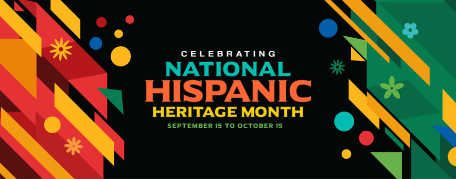Hispanic Heritage Month, web banner, 
background, social media, e-mail banner, vector