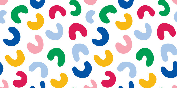 Colorful flowing shape pattern. Dynamic colorful curves suited for corporate branding and templates. Lively seamless design featuring vivid arcs perfect for folders and presentation layouts