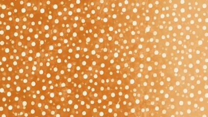 Fawn fall seasonal aesthetic background featuring scattered white dots © dvoevnore