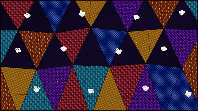 Vibrant Abstract Mosaic Pattern with Colorful Geometry
