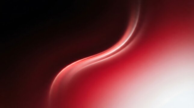 Vibrant red abstract gradient background with smooth curved flow for modern design projects