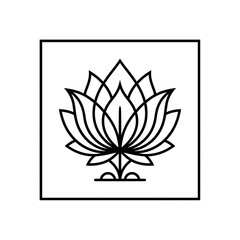 Fototapeta premium vector illustration of a flower