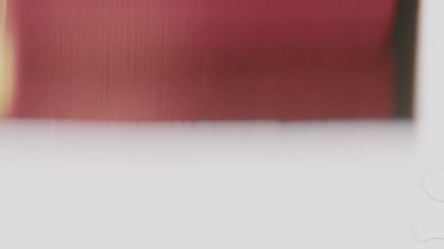 Vintage 1981 Title On Red Textured Background With 8mm Film Grain