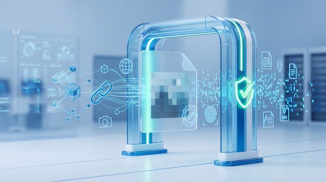 Digital Asset Verification and Blockchain Copyright Protection Portal in Data Center