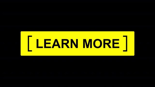 Learn More Animated CTA Button &ndash; Social Media Call to Action Motion Graphic