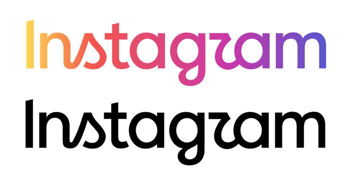 Instagram Logo Icon, Social Media App Brand Symbol Vector Illustration