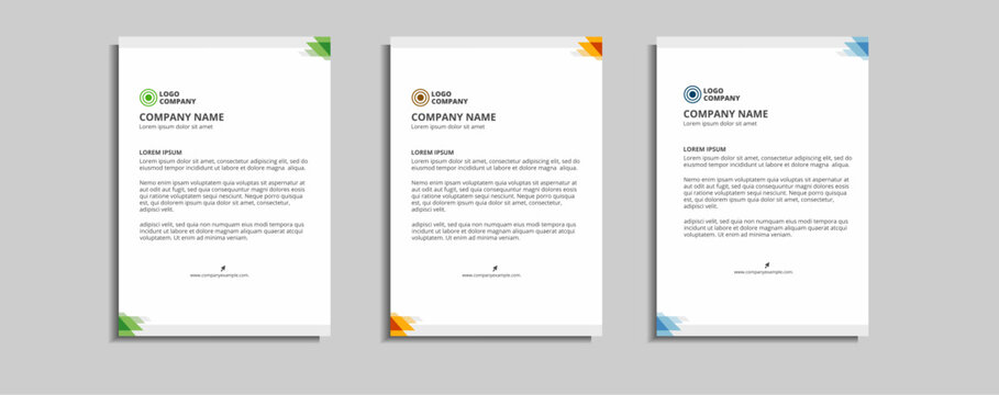 modern corporate letterhead template design