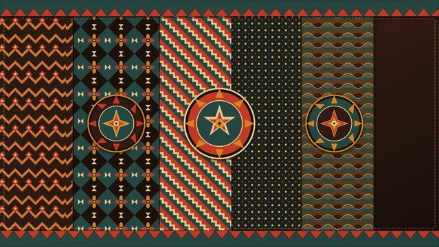 Geometric Aztec Navajo Boho Tribal Seamless Pattern Art