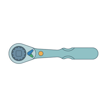 Digital Laser Rangefinder Measurement Device Illustration.