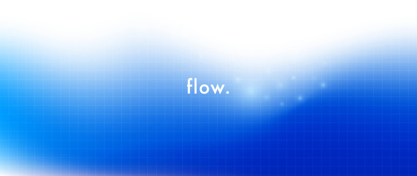 Abstract blue gradient background with flowing white light, soft blurred color gradation and subtle grid texture. Clean modern backdrop for websites, presentations, banners and digital design