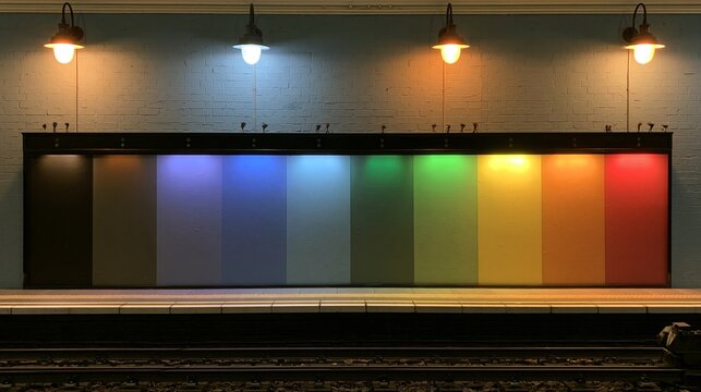 hand activating an illuminated station display