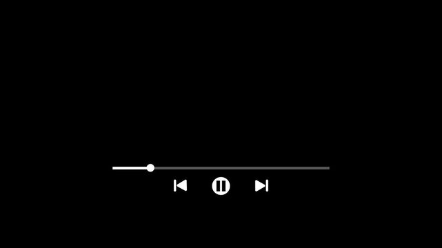 Audio music bar animation. suitable for website templates. 30 second music player bar animation.