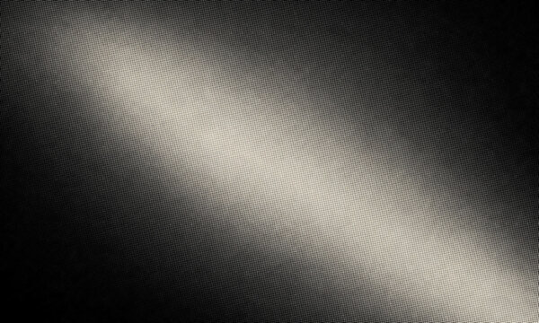 Diagonal black and white gradient halftone dot background texture with pop art