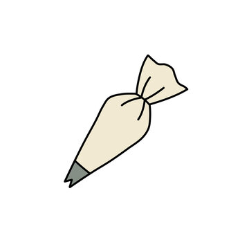 Pastry Piping Bag Vector Illustration for Cake Decorating