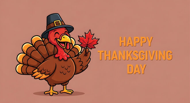 Celebrating thanksgiving with a joyful turkey a festive and heartwarming holiday season filled with gratitude and family traditions