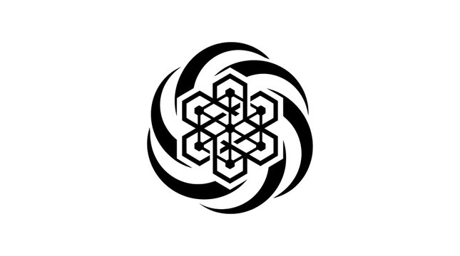 Minimal Artificial Intelligence Brain Circuit Logo