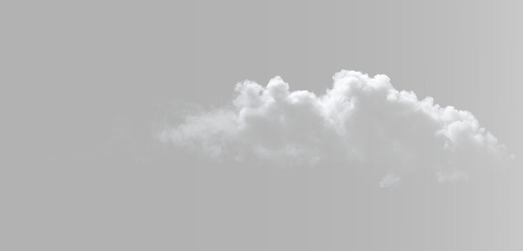 Overcast low cloud and thick fog formation isolated on black, realistic gray and white mist with long horizontal layered structure