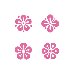 Fototapeta premium Minimalist Line Art Flower Sprout Icon Representing Botanical Growth and Organic Sustainability for Eco-Friendly Branding Design