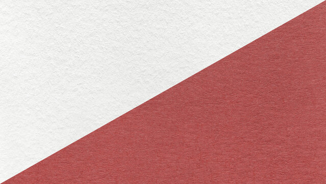 White paper texture two color background with maroon diagonal split and copy space for template, banner, presentation