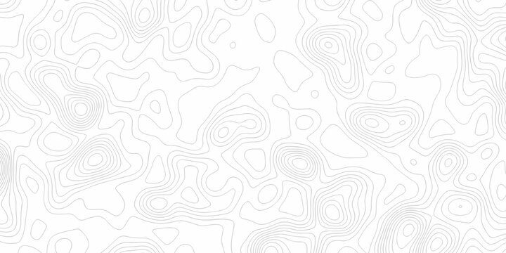 Abstract hiking discovery area topo map creative discovery White spiral wave grid stripe line map topography map design.