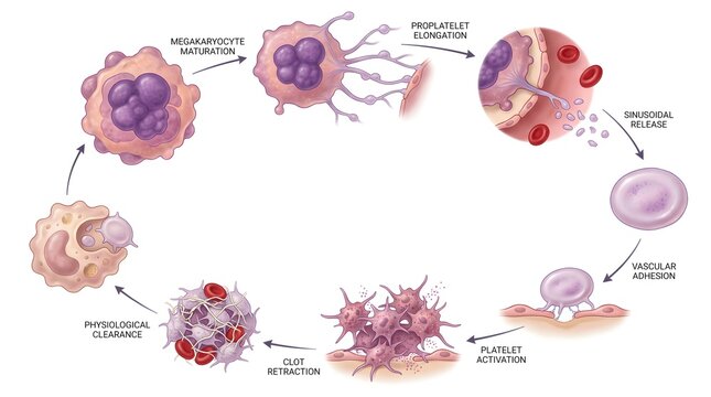 Immunology diagram illustrating white blood cell interaction and cellular immune response with blood cells medical graphic pathogen defense lymphocyte cycle scientific illustra