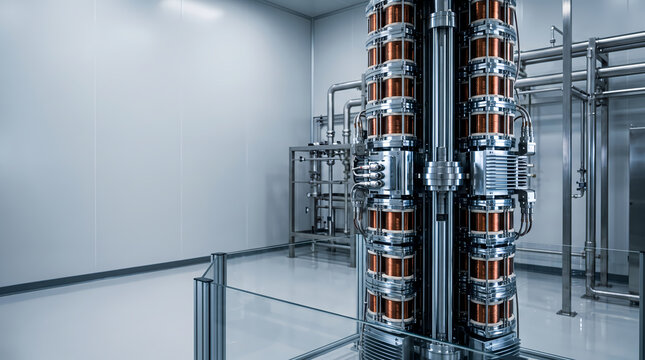 Superconducting magnet system with copper coils in particle physics lab
