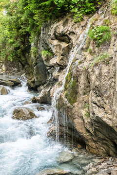 The Sigmund Thun Gorge in Kaprun near Zell am see in Austria