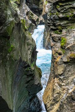 The Sigmund Thun Gorge in Kaprun near Zell am see in Austria