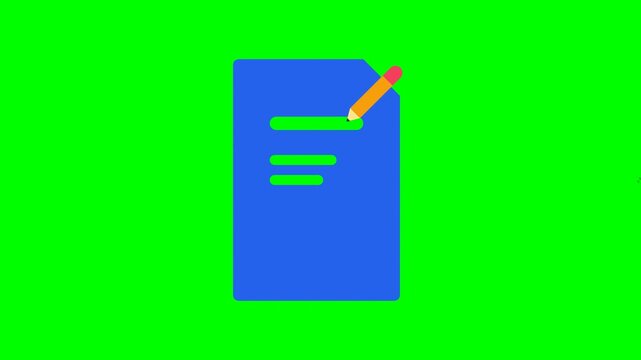 Rename File Pencil Icon Animation