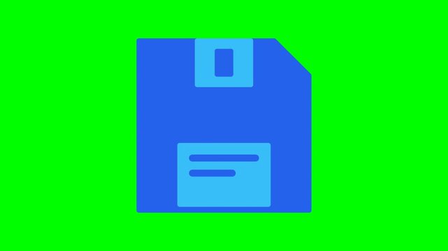Save Floppy Disk Icon Animation