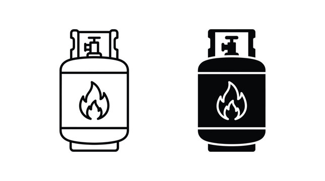 Gas cylinder icon vector illustration