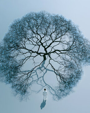 Alignment and Partnership Concept Connecting People Across Diverging Paths