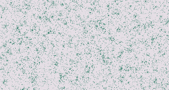Speckled grain texture displays a subtle muted green coloration against a pale lavender background pattern surface abstract scattered