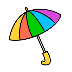 colorful umbrella icon © Tita
