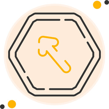 Up Left Vector Icon