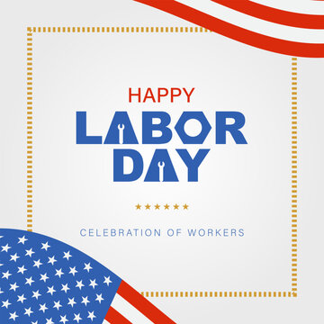 Labor Day Background Design. Banner, Poster, Greeting Card.