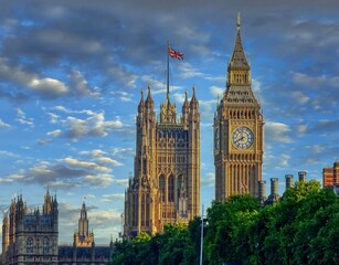Londres - El Parlament y la torre Big Ben - Anglaterra © Jobove
