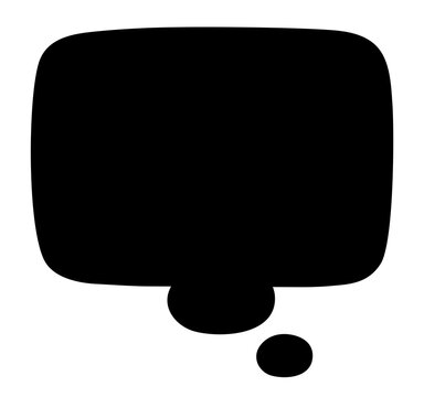 PNG Blank thought bubble illustration, transparent background
