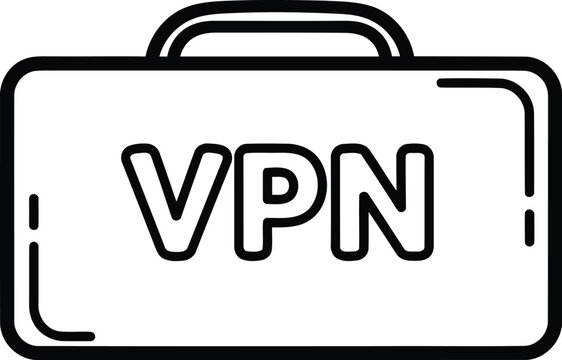 Vpn briefcase icon design