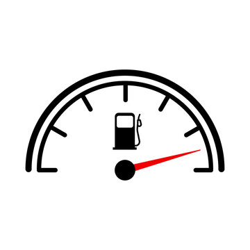 Fuel gauge vector icon