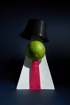 Abstract Still Life Inspired by The Son of Man Painting