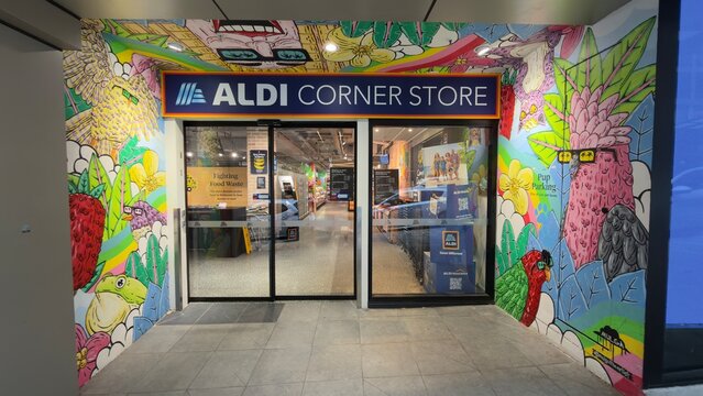 Aldi Australia Corner Store in North Sydney Store Front