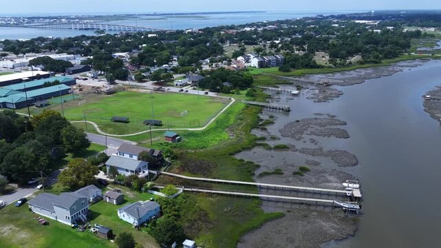 Downtown Morehead City North Carolina Waterfront and Harbor