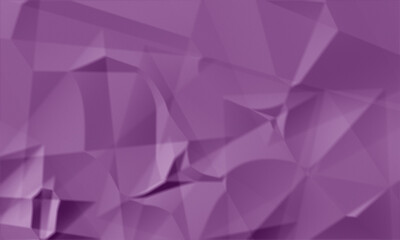 Obraz premium Crumpled paper abstract geometric purple background with low poly triangular pattern and soft lighting
