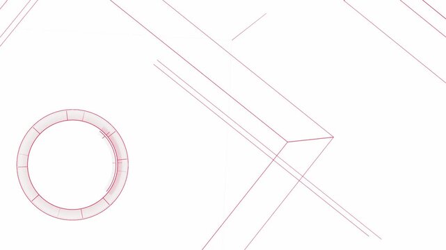 concentric circle lines, geometric patterns, , blueprint, concept, architecture, plan, technology, science,  research, internet, power, energy, performance, productivity, red