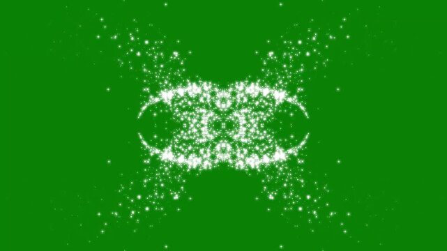 white cartoon blinking stars, magic dust, flat, vector, doodles,magic dust, pixie dust path, christmas stars isolated.magic sparkles glitter line stars on green screen,4k animation video
