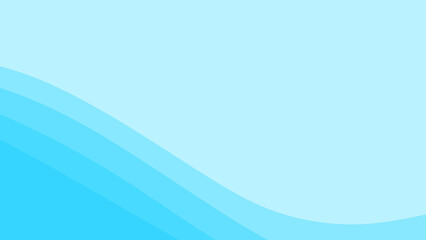 Naklejka premium A clean, minimalist blue background featuring soft, layered waves for professional digital presentations.