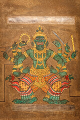 A mural Point massage at Wat Pho, Bangkok. © Dmitry Rukhlenko