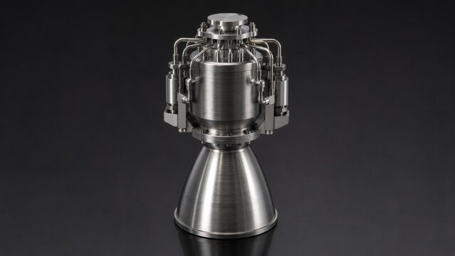 Technical CAD Model of Hydrazine Decomposition Thruster Catalyst Chamber